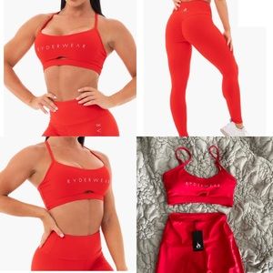 Ryderwear Set- Maching Red Set- Scrunch Bum